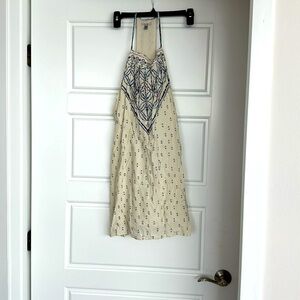 Cream strapped dress